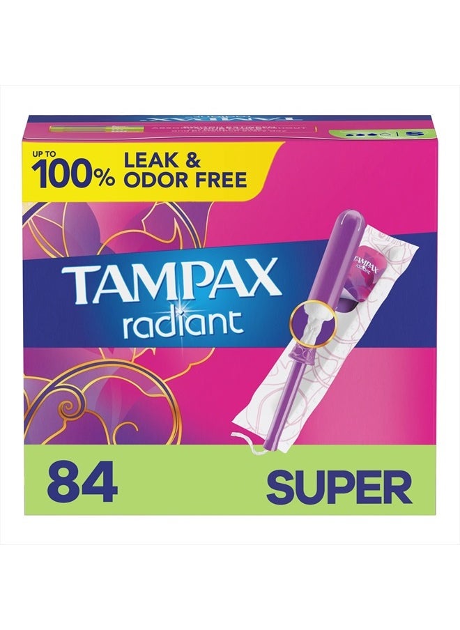 Radiant Tampons with Leakguard Braid, Super Absorbency, Unscented, 84 Count - pzsku/Z2846D2BDF2043DD6AA90Z/45/_/1715640456/553ec44a-4b64-402b-9187-829173f4063d