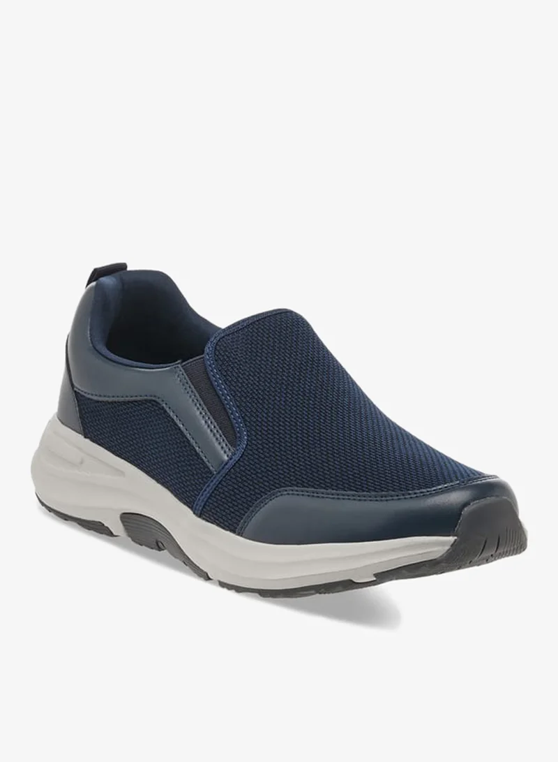 LBL by Shoexpress Men Panelled Slip-On Loafers with Pull Tabs