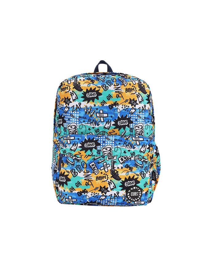 CUBS Printed Waterproof Kids 28L Backpack With Zip Closure Ideal For 6-12 Years Age Group Compatible With 15 Inch Laptop - Image 1