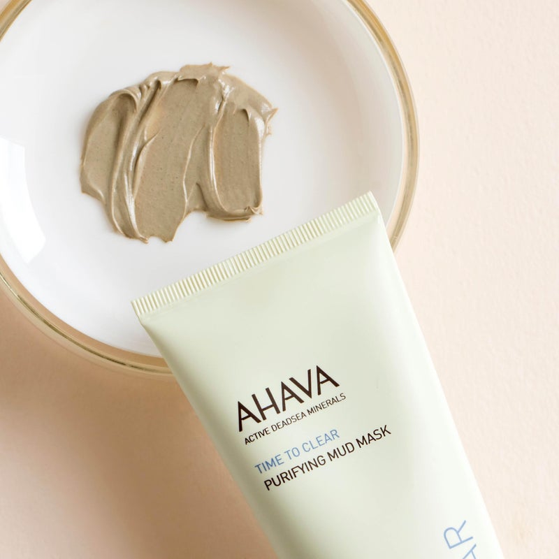 AHAVA Purifying Mud Mask - Indulging Mud Mask Cleaning & Purifying the Skin, Soothes, Softens & Clarifies, Enriched with Exclusive Osmoter, Dead Sea Mud, Aloe Vera, Vitamin B5 & Jojoba Oil, 3.4 Fl.Oz - Image 5