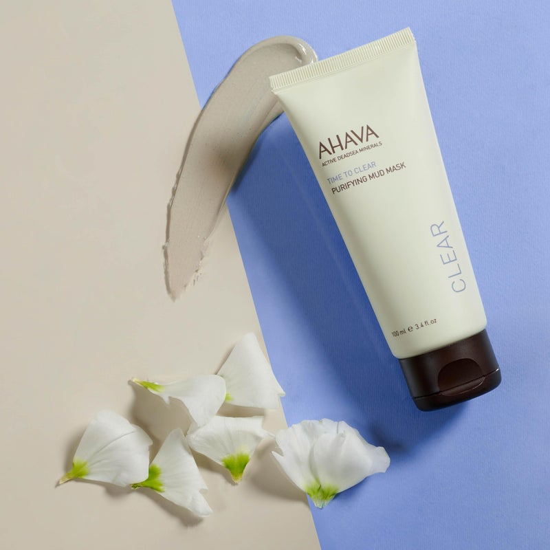 AHAVA Purifying Mud Mask - Indulging Mud Mask Cleaning & Purifying the Skin, Soothes, Softens & Clarifies, Enriched with Exclusive Osmoter, Dead Sea Mud, Aloe Vera, Vitamin B5 & Jojoba Oil, 3.4 Fl.Oz - Image 4