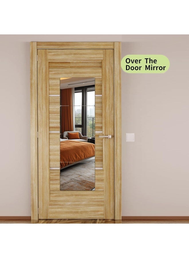 مرآة حائط غير قابلة للكسر، ملصقات مرآة حائط، مرآة كاملة الجسم للأطفال، عبوة من 4 قطع 30 × 20 سم، مرايا طويلة من زجاج شبكي مقاوم للكسر لخزانة غرفة النوم، مرايا بلاستيكية للأطفال غير زجاجية لاصقة على المرآة - Image 2