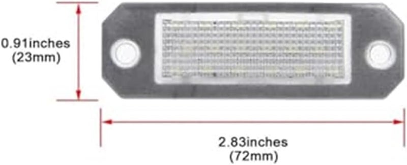 Vuzmode Rear White License Plate Light for VW - Image 5
