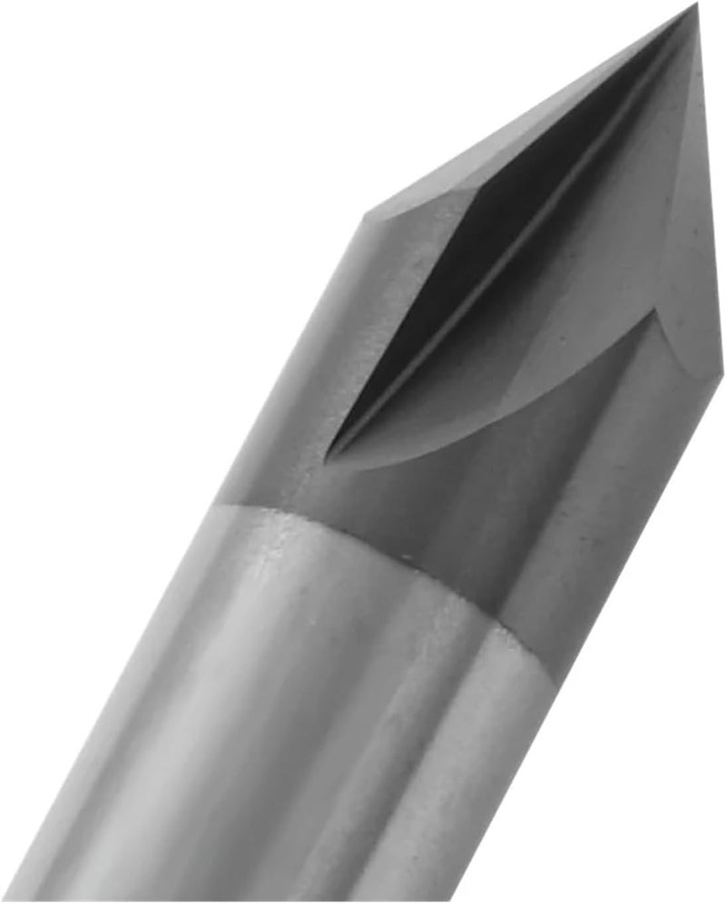 Tungsten Carbide Countersink Drill Bit Set 60 90 120 Degrees Straight Groove Chamfering Milling Tool for Engraving Machine(D12xR60x75L) - Image 4
