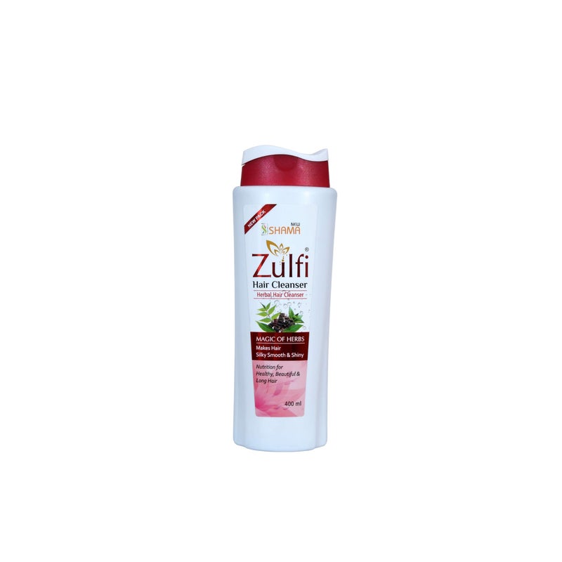 New Shama Zulfi Herbal Hair Cleanser Shampoo, 400ml pack of 2 - Image 5