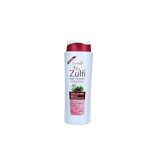New Shama Zulfi Herbal Hair Cleanser Shampoo, 400ml pack of 2 - Image 1