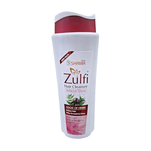 New Shama Zulfi Herbal Hair Cleanser Shampoo, 400ml pack of 2 - Image 3