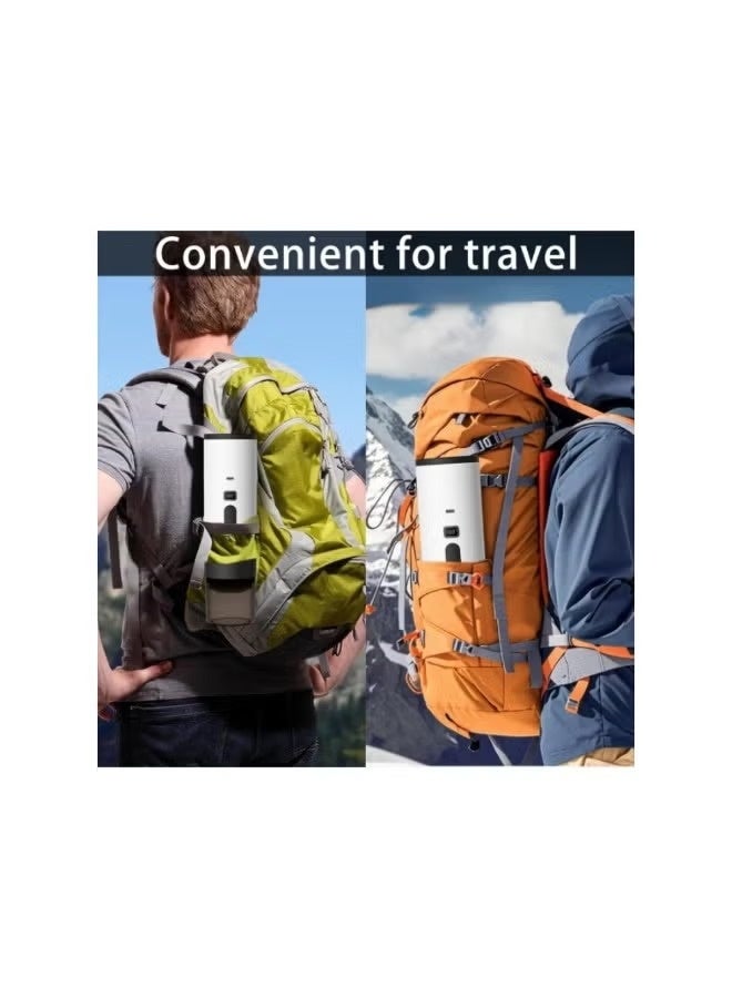 Portable Electric Espresso Maker with Digital Display USB Rechargeable Coffee Machine Self Heating Travel Coffee Maker with Cup & Carry Bag for Camping Office Car - Image 3