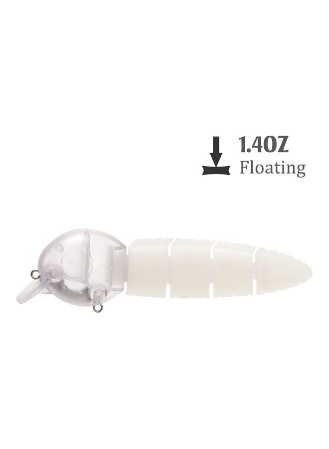 NIBEMINENT 6 in / 1.4oz Tadpole Fishing Lure Unpainted Hard Body Floating Bait 5 Jointed Bass Lures Minnow Artificial Baits Crankbait Tackle 16.5*2*6.5cm - Image 1