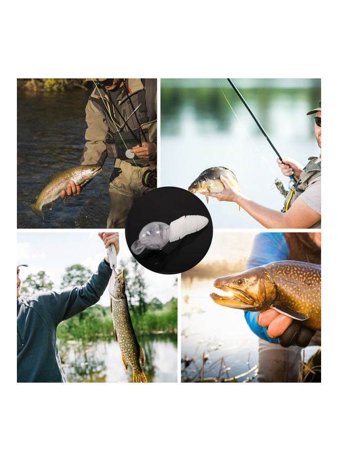 NIBEMINENT 6 in / 1.4oz Tadpole Fishing Lure Unpainted Hard Body Floating Bait 5 Jointed Bass Lures Minnow Artificial Baits Crankbait Tackle 16.5*2*6.5cm - Image 3