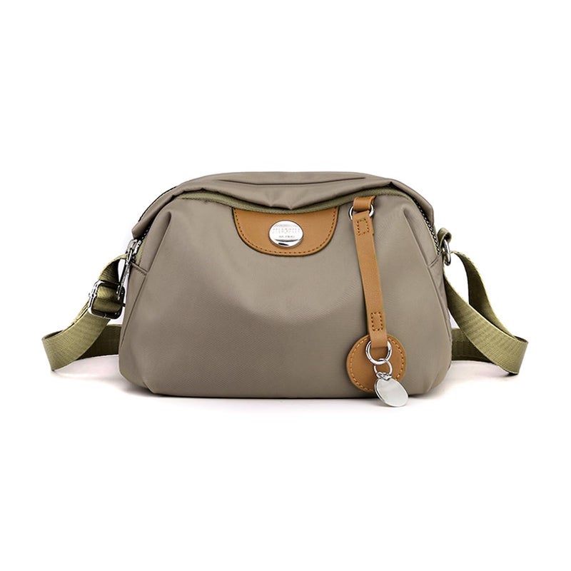Hiflyer Trendy Nylon Crossbody Bag - Small Shoulder Bag for Women (Khaki) - Image 1