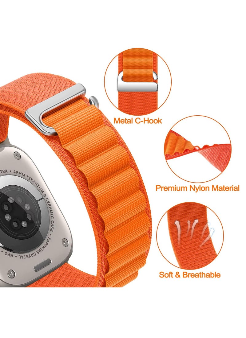 BORTONY - Apple Watch Alpine Loop Band 38mm 40mm 41mm Nylon Woven Sport Strap Compatible with iWatch Series 8/Ultra/7/SE/6/5/4/3/2/8 Pack of 3 - Image 1