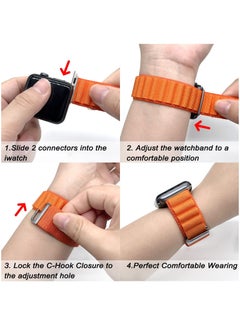 BORTONY Apple Watch Alpine Loop Band 38mm 40mm 41mm Nylon Woven Sport Strap Compatible with iWatch Series 8/Ultra/7/SE/6/5/4/3/2/8 Pack of 3  - Image 4