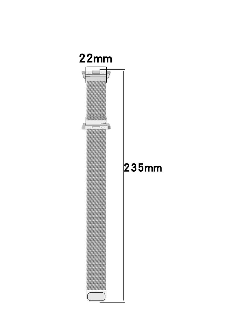 Generic - Magnetic Strap For Vivo Watch GT Stainless Steel Milanese Loop For Vivo Watch GT Wristband Bracelet Accessories (Silver) - Image 1