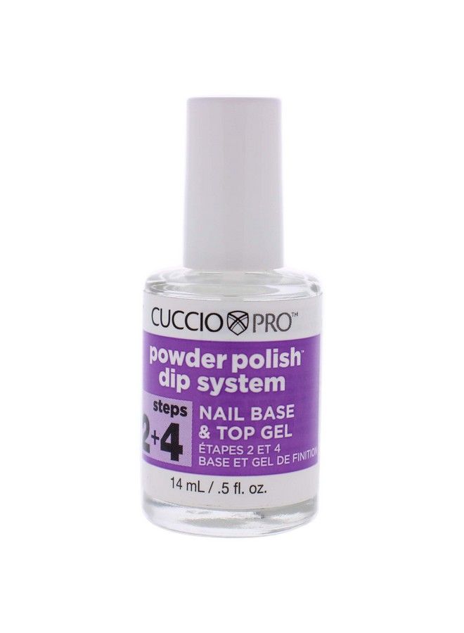 Cuccio Colour Powder Polish Dip System Step 2 And 4 Specially Formulated Resins Vibrant Finish With Flawless Rich Color And Durability Nail Polish Base And Top Gel 0.5 Oz - Image 1