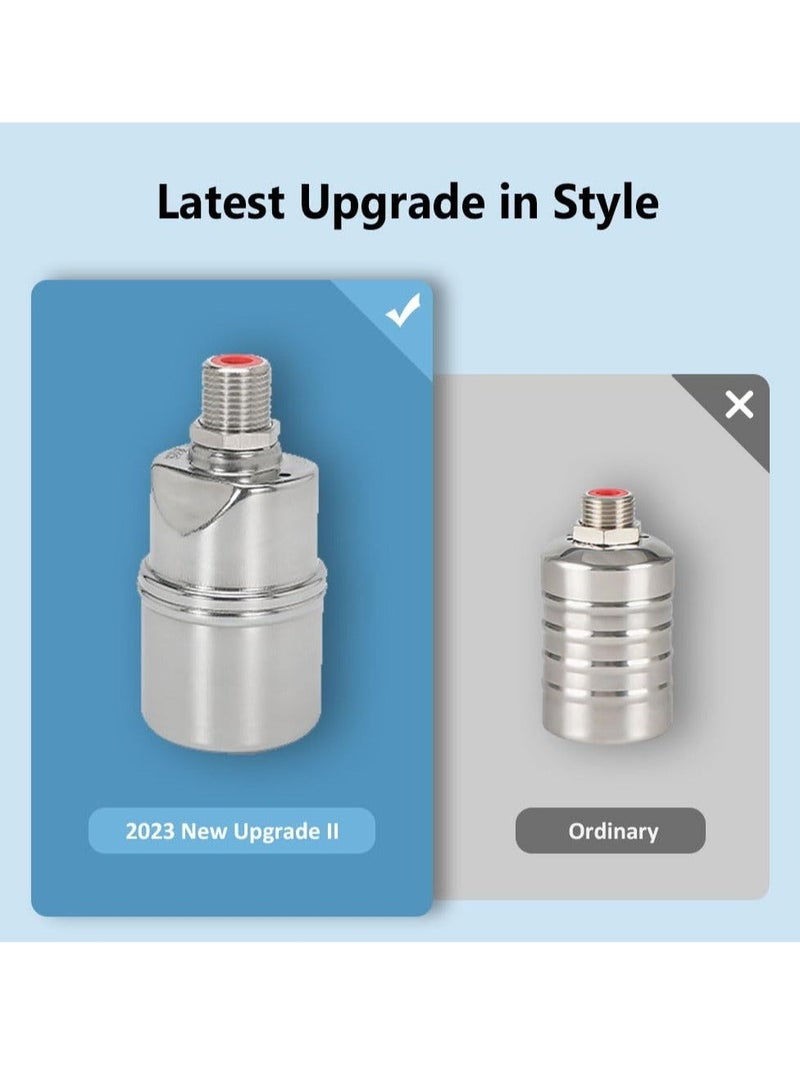1/2" Water Float Valve, 304 Stainless Steel Fully Automatic Water Level Control Float Valve, Auto Shut Off Ball Mini Float Valve, Suirtable for Water Tank, Water Towers  - Image 3
