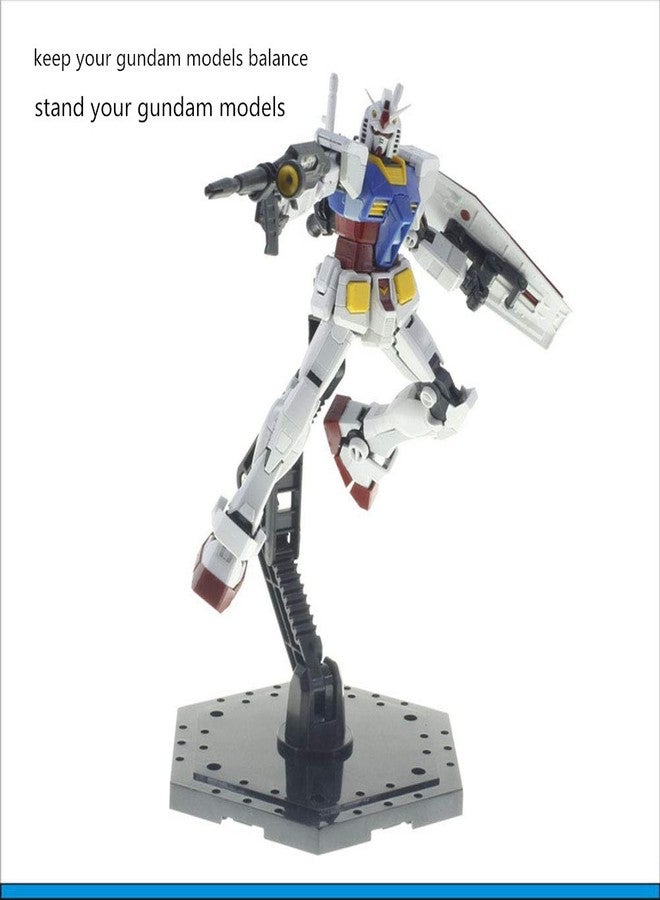 حامل عرض نماذج هواية Bioristar HG RG Hobby Action Base Model Stand Hobby Display Stand Pack of 2 (1/144 Scale) (2pcs Black) - Image 4