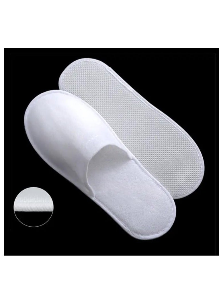 VINSTAR 20 Pairs Disposable Closed Toe Slippers - Fluffy 5mm EVA, Non-Slip, Unisex, Eco-Friendly Indoor Slippers for Hotel, Home, Travel & Spa, Fits up to US Men Size 10 and Women Size 11 - Image 3