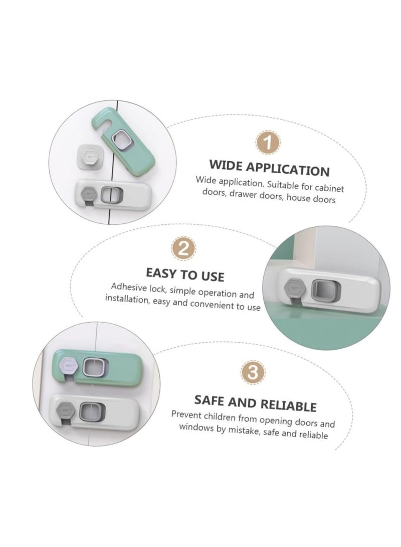 3 Pcs - Multicolor Child Proof Refrigerator Lock Child Safety Lock Baby Safety Freezer Door Lock Anti Pinch Drawer Lock for Fridges, Cabinets, Drawers, Doors and More (Multi-Color)  - Image 5