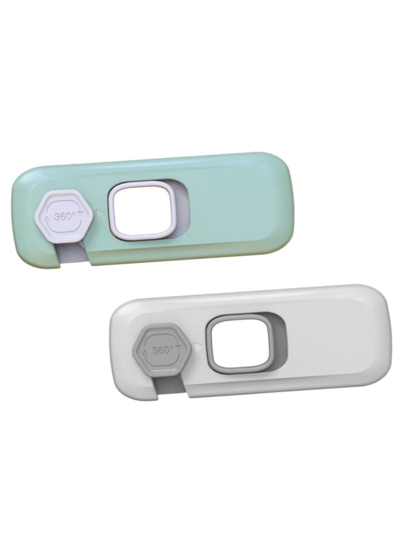 3 Pcs - Multicolor Child Proof Refrigerator Lock Child Safety Lock Baby Safety Freezer Door Lock Anti Pinch Drawer Lock for Fridges, Cabinets, Drawers, Doors and More (Multi-Color)  - Image 2