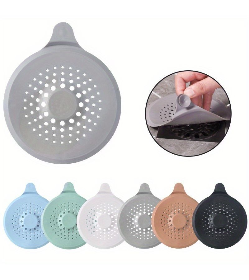 Black Hair Catcher for Kitchen Bathroom Drain No Clog Easy Clean - Image 5