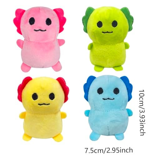 Holydeck 4 Pcs Jumbo Axolotl Plush Toys with Easter Goodie Bags Plushies Playset Basket Fillers Toys for Kids Girls Boys Easter Basket Stuffers Party Favors Gifts - Image 5