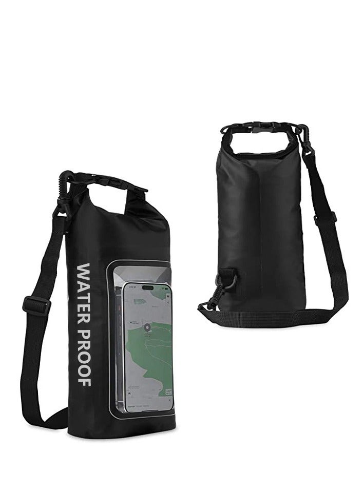 Generic 2L  Dry Bag Swimming Pack Touch Screen Outdoor Waterproof Kayak Storage Bag Trekking Drifting Rafting Surfing Boating Backpack