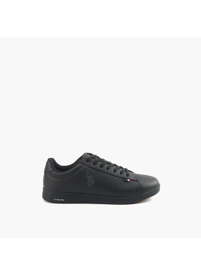 U.S. Polo Assn. Men’s Black COSTA GLB 6FX Sneakers – All-Black Monochrome Classic Lace-Up Shoes - Image 4