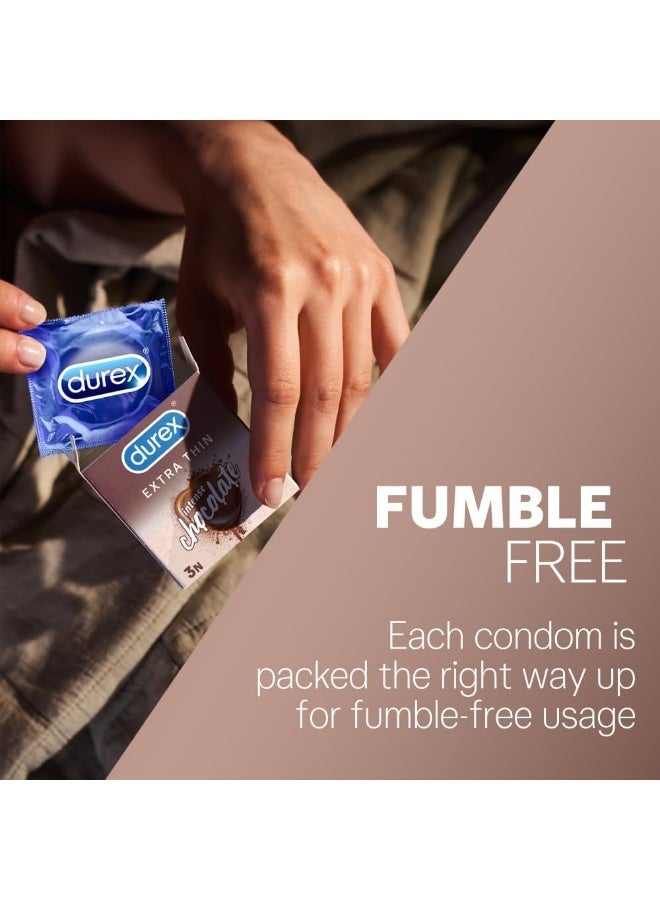 Durex Play 12-Piece Extra Thin Chocolate Flavored Condoms - Image 2