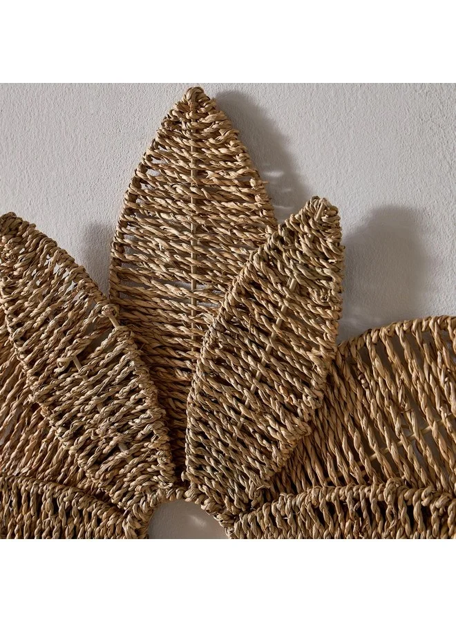 Home Box Belmonte Seagrass Flower Wall Decor 60 cm