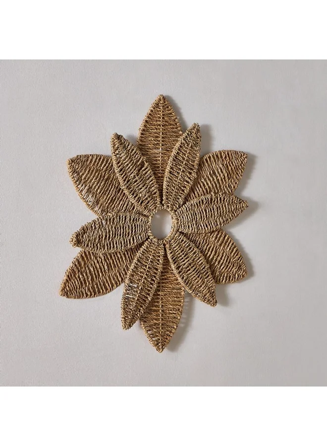 Home Box Belmonte Seagrass Flower Wall Decor 60 cm