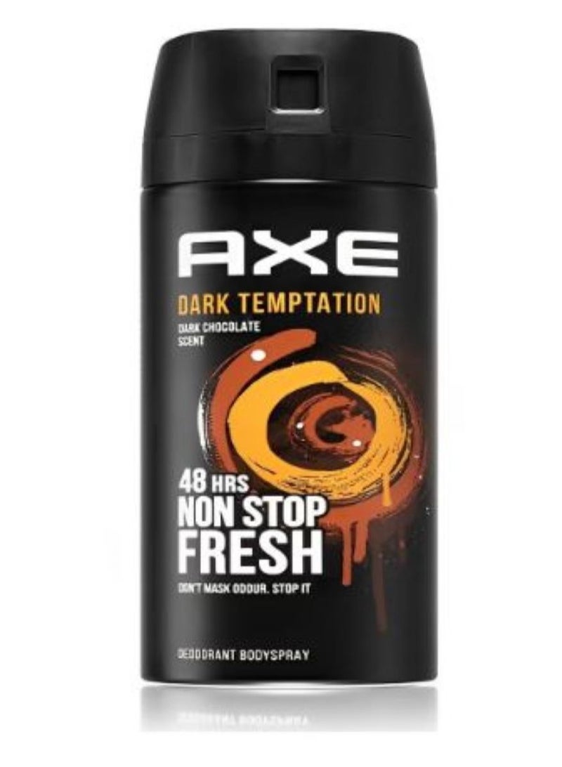 Axe Dark Temptation Deodorant Body Spray For 48 Hours Non Stop Fresh 150ml - Image 1