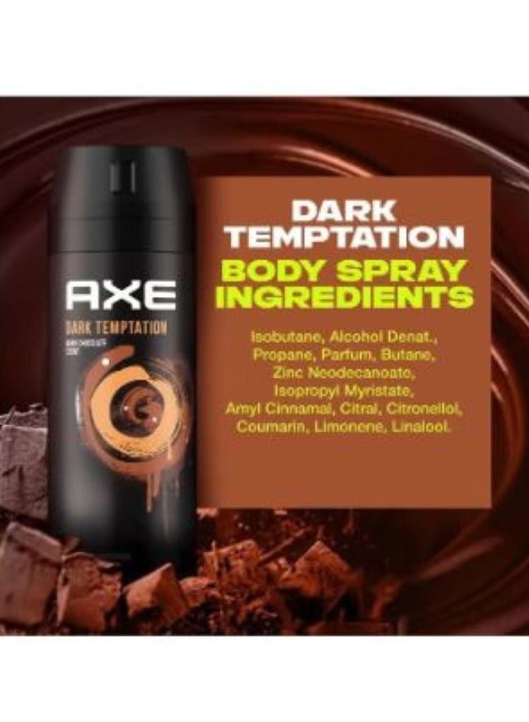 Axe Dark Temptation Deodorant Body Spray For 48 Hours Non Stop Fresh 150ml - Image 2
