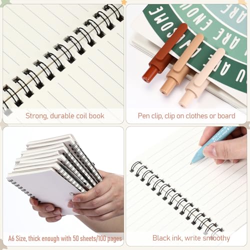 Thenshop 80 Pcs Mental Health Awareness Gifts Bulk 40 Notebook Journals 40 Positive Affirmation Pens for Women Coworker Office Staff Nurse Teacher Student End of Year Gifts (Rainbow Color) - Image 3
