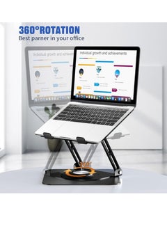 360 Degree Swivel Folding Tablet & Laptop Stand Portable Tablet Holder for up to 15 inch Laptops, Ergonomic Laptop Stand for Desk, Foldable Laptop Holder Suitable for 11 to 15 inch Laptops - pzsku/Z28480963A373BE99CD1CZ/45/_/1734311056/fec22d11-5baa-4ac9-80db-fa1424d773ea