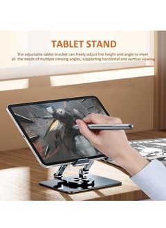 360 Degree Swivel Folding Tablet & Laptop Stand Portable Tablet Holder for up to 15 inch Laptops, Ergonomic Laptop Stand for Desk, Foldable Laptop Holder Suitable for 11 to 15 inch Laptops - pzsku/Z28480963A373BE99CD1CZ/45/_/1734311067/612a0d20-fe38-4d64-b2bc-f3a599fd3c3b