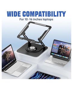 360 Degree Swivel Folding Tablet & Laptop Stand Portable Tablet Holder for up to 15 inch Laptops, Ergonomic Laptop Stand for Desk, Foldable Laptop Holder Suitable for 11 to 15 inch Laptops - pzsku/Z28480963A373BE99CD1CZ/45/_/1734311068/86cda7a3-21fb-46c9-9c1f-92e71cfd1666