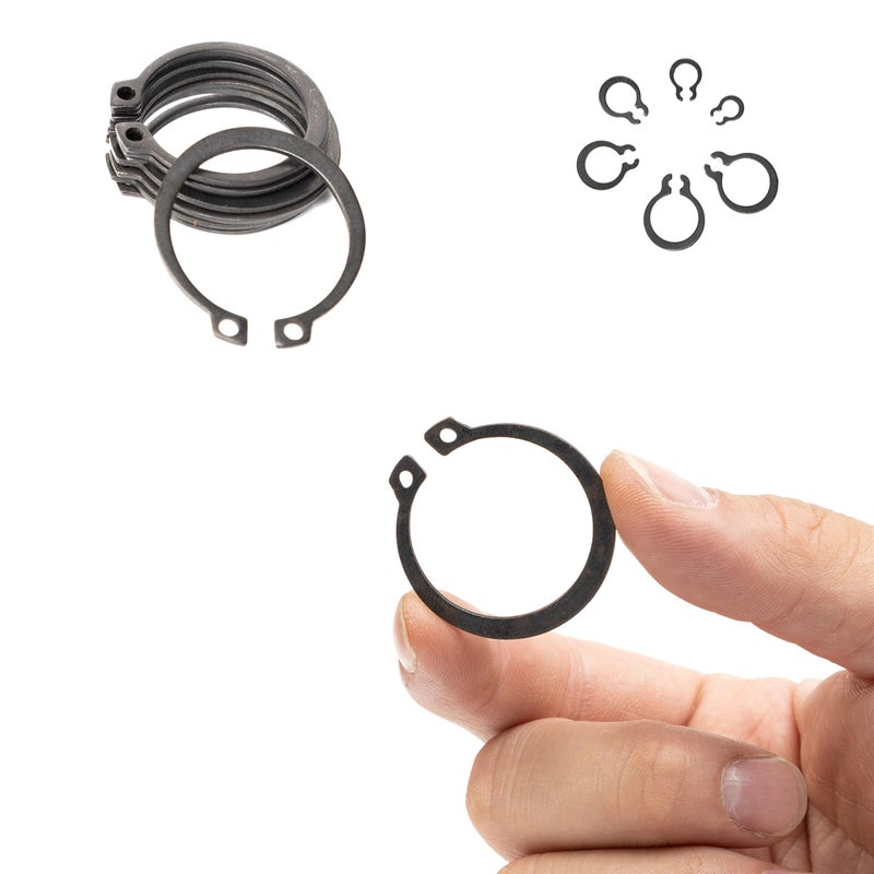 Neiko NEIKO 50458A Snap Ring Shop Assortment | 300 Piece Retaining Ring Set | 18 Sizes (1/8" - 1-1/4") | Heat-Treated Hardened Steel | Secure Parts on Grooved Shafts, Pins, Studs, etc.  - Image 3