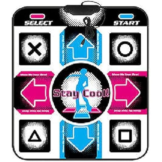 rayihni PC USB DANCING MAT, NON-SLIP DDR USB DANCE PAD CONTROLLER WITH USB CABLE, FITNESS BODY BUILDING DANCING MAT, FOR PC WINDOWS 98/2000/ XP/ 7 - Image 1