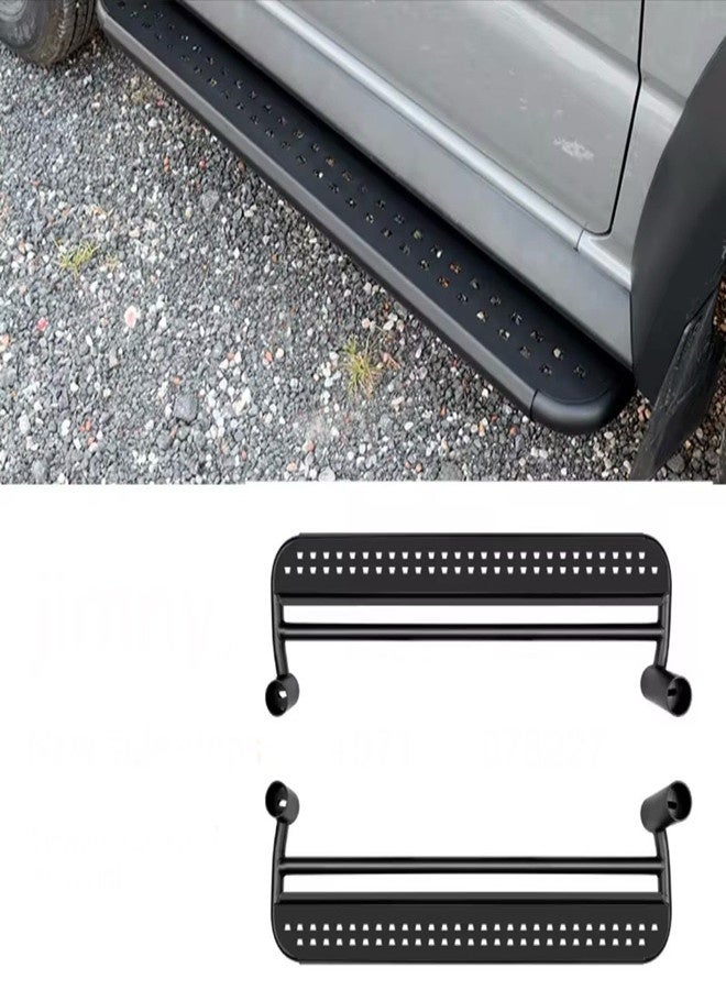Door Side Step for Suzuki Jimny JB64/JB74, Running Board Side Step compatible with Jimny 3door 2019-2025 Models, Black Doorstep Nerf Bar - Image 1