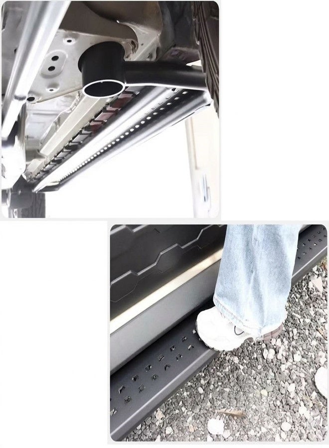 Door Side Step for Suzuki Jimny JB64/JB74, Running Board Side Step compatible with Jimny 3door 2019-2025 Models, Black Doorstep Nerf Bar - Image 3
