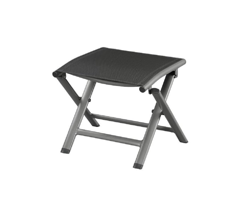 Sisliya Sisliya Folding Stool Camping Stool Footrest Made of Aluminium Coated Framefor Balcony PatioFoot Stool Folding Travel Stool  - Image 1