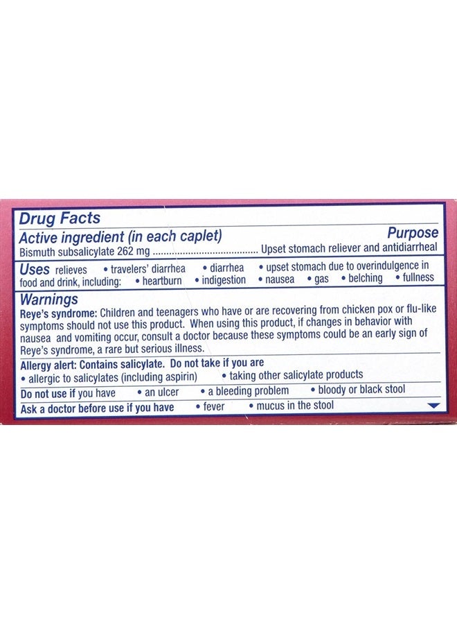 Procter & Gamble Pepto-Bismol Caplets 40 Count (Pack of 1) (OLD) - Image 2