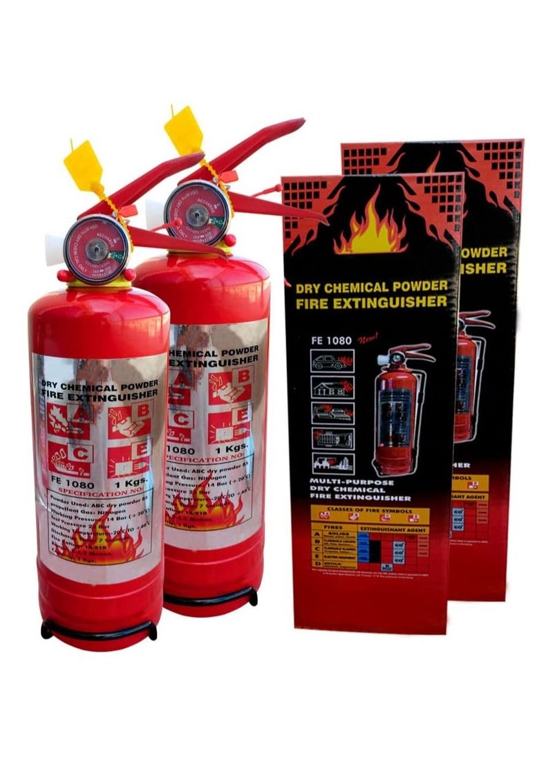 GOODONE2 - Fire Extinguisher Dry Chemical Powder Extremely Safe and Long Service 2kg 2Pack - Image 1