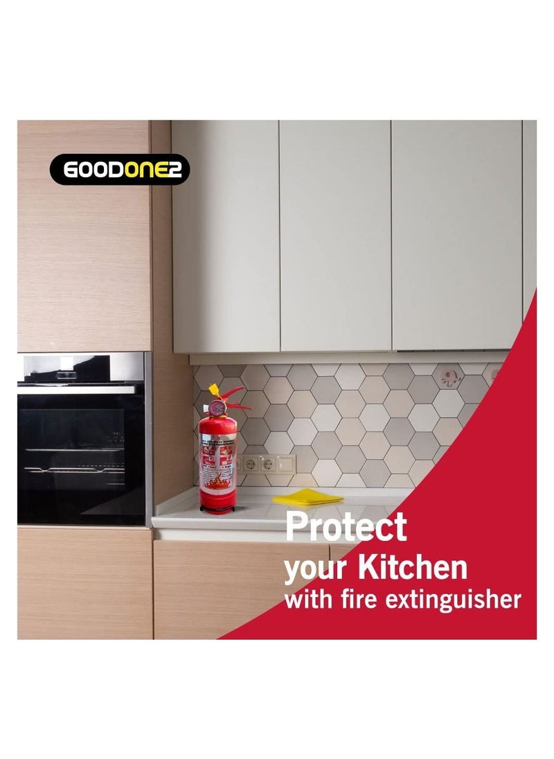 GOODONE2 - Fire Extinguisher Dry Chemical Powder Extremely Safe and Long Service 2kg 2Pack - Image 1