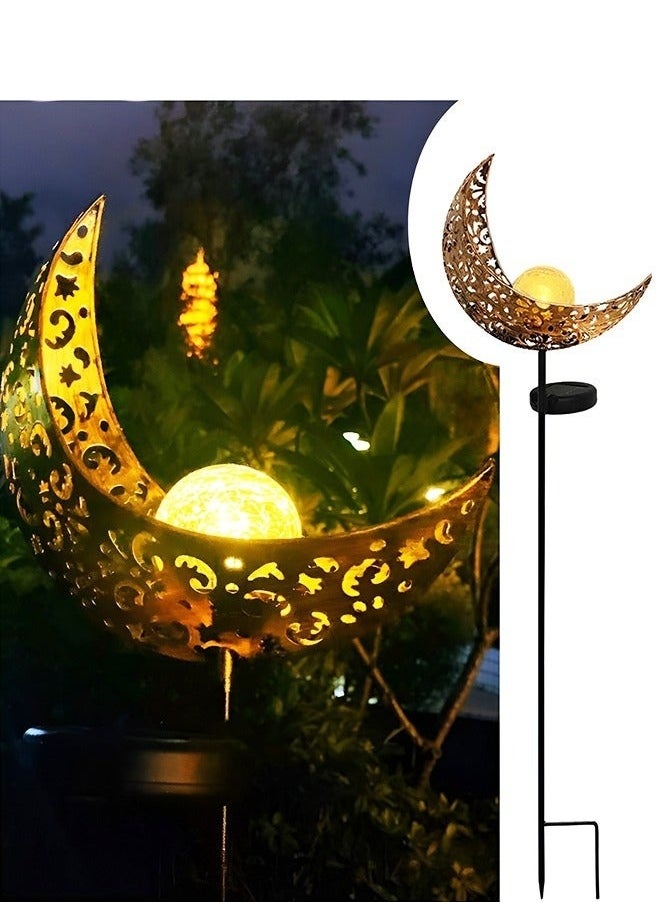 ميكسد ماء الطاقة الشمسية أدى ضوء القمر في الحديقة ، والكرة الزجاجية مع الكراكMeticulous design serve true-to-life details that impart a realistic look  - Image 5