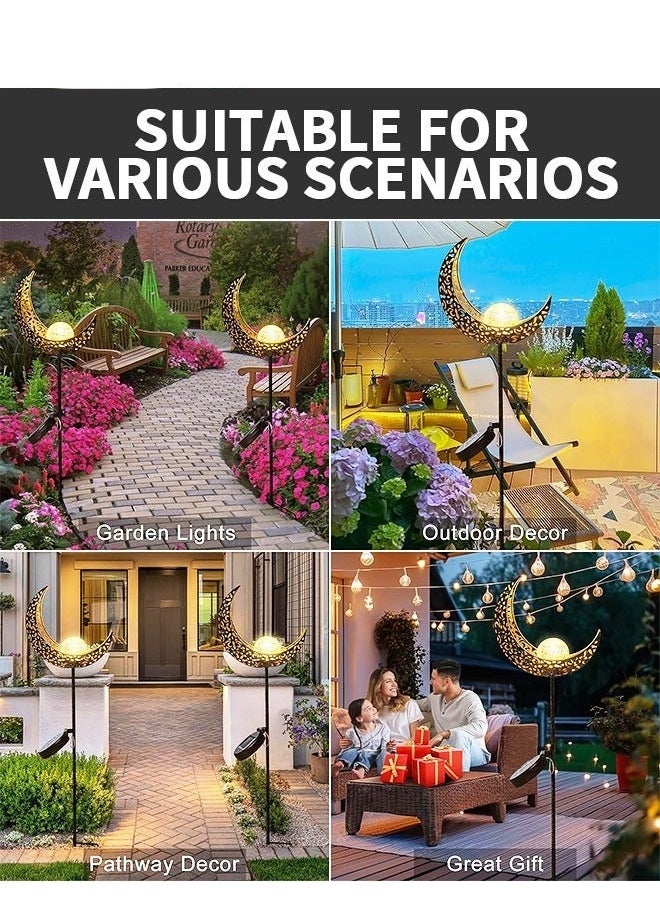 ميكسد ماء الطاقة الشمسية أدى ضوء القمر في الحديقة ، والكرة الزجاجية مع الكراكMeticulous design serve true-to-life details that impart a realistic look  - Image 1