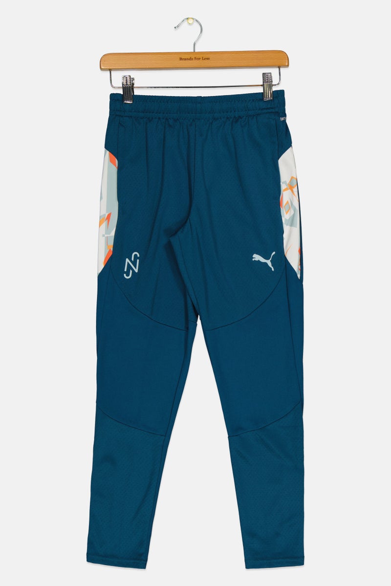 PUMA Puma X NJR Kids Boy Sportswear Outdoor Sweatpants, Teal Blue  - Image 1