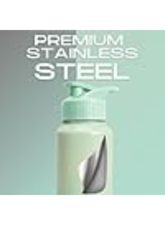 Speedex Stainless Steel Metal Water Bottle 1 Ltr 1000 ml, BIS Approved, Leak Proof Sipper Cap Bottle for Office, School, Gym, Travel, Daily Use for Men, Women, Kids, Adults, Dual Green, Set of 2 - Image 3