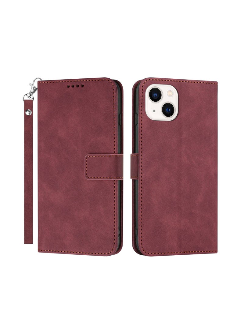 Suteni Flip Cover Leather Protective Hidden Card Slots Phone Case for iPhone - Image 1